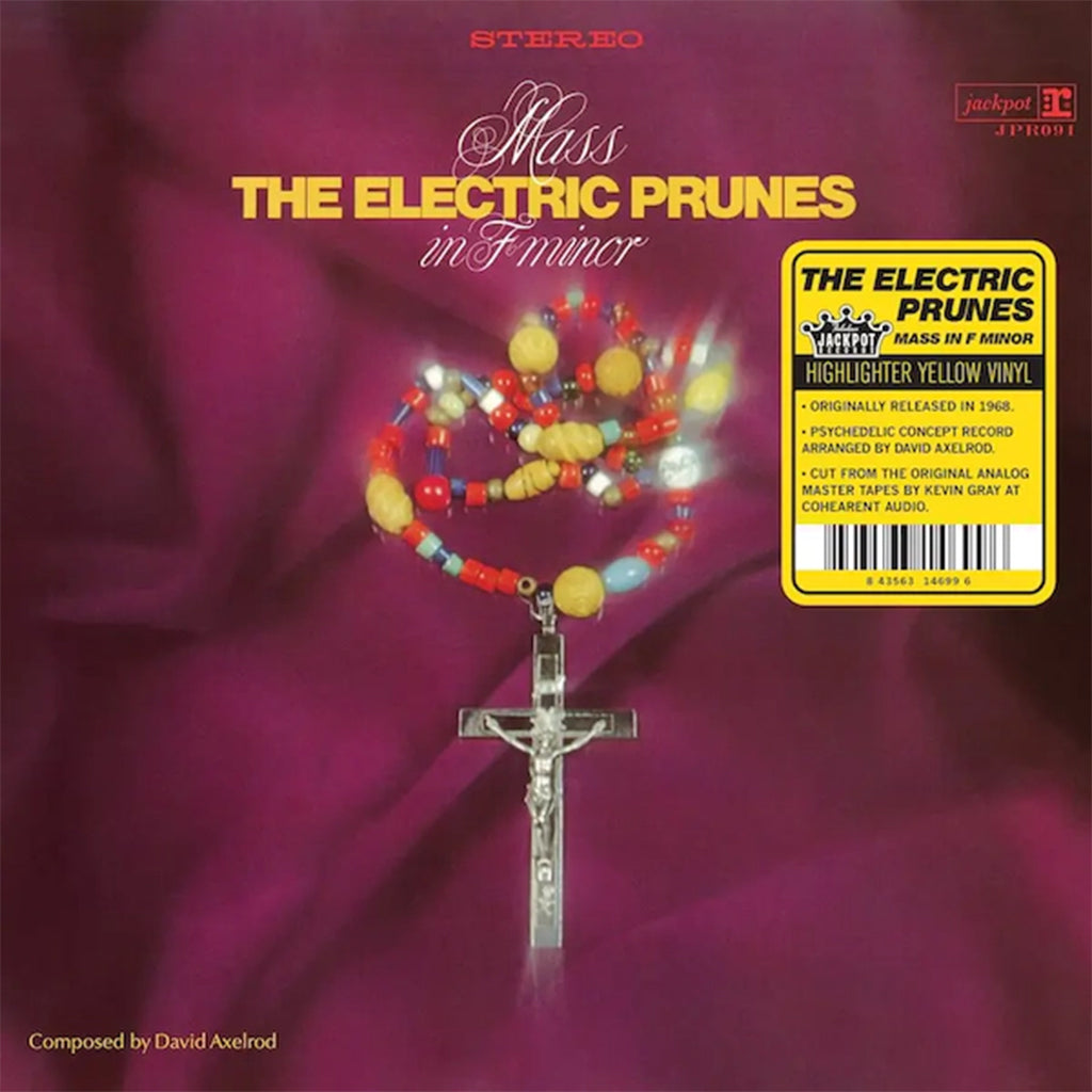 THE ELECTRIC PRUNES - Mass In F Minor (2023 Jackpot Records Reissue) - LP - Highlighter Yellow Vinyl [DEC 1]