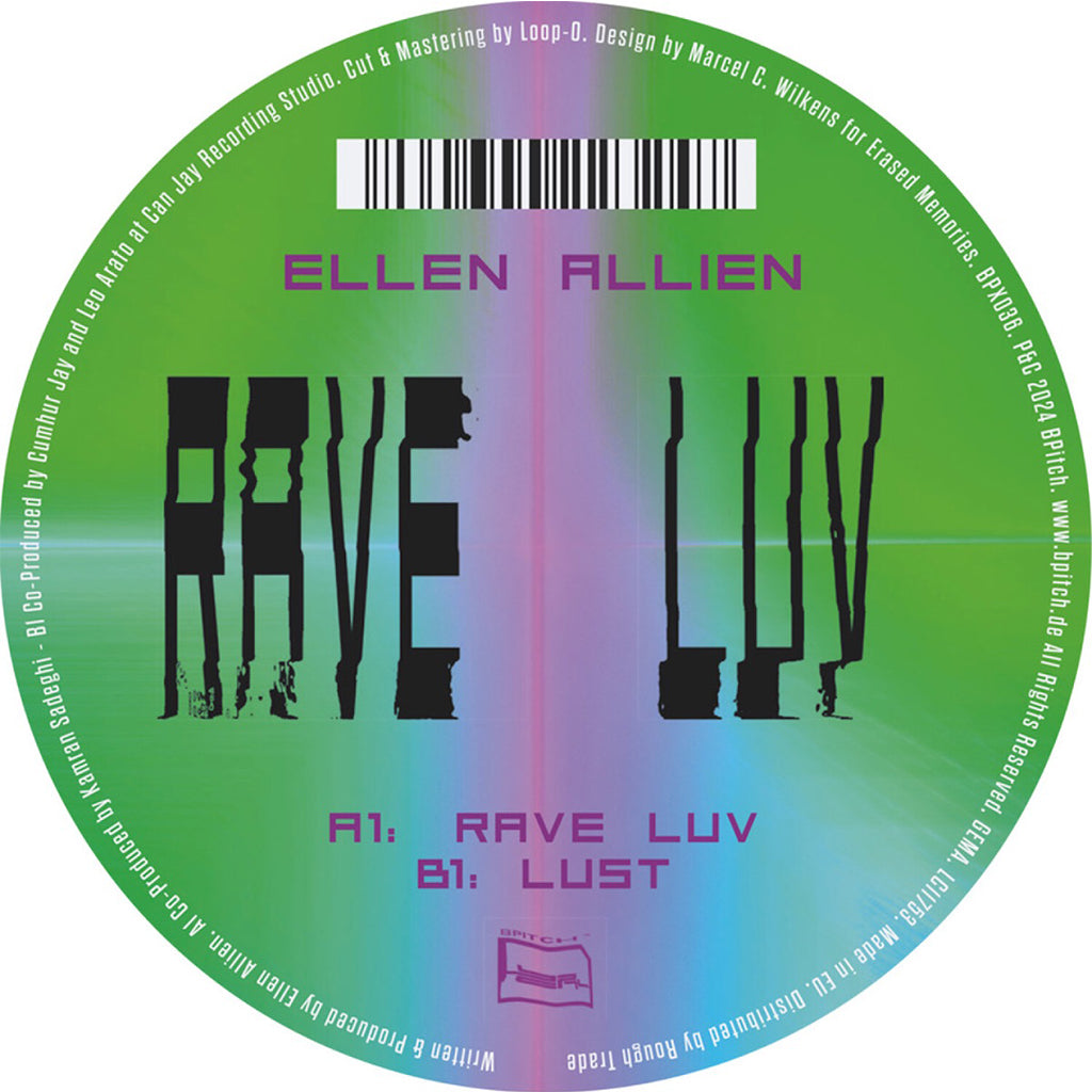 ELLEN ALLIEN - Rave Luv - 12'' - Vinyl