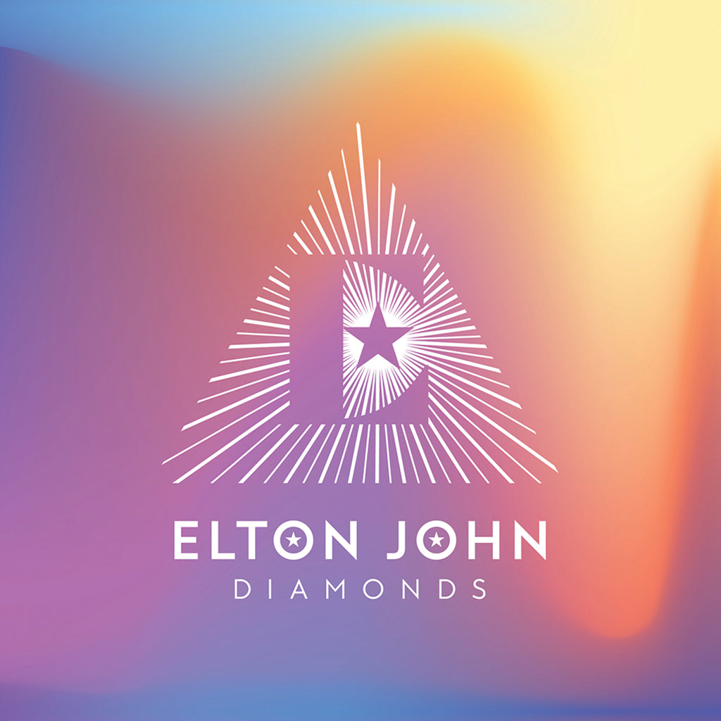 ELTON JOHN - Diamonds (Pyramid Edition with Print) - LP - Purple & White Colour Vinyl