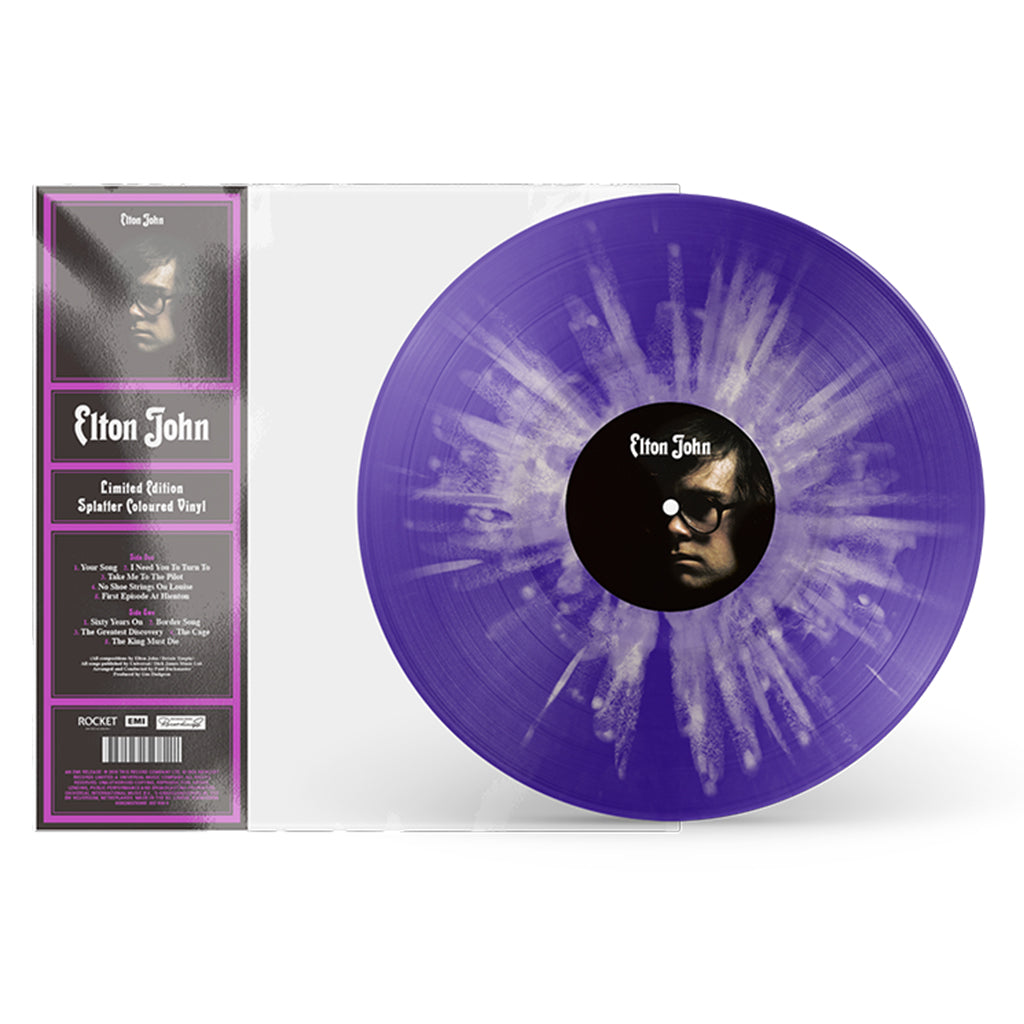 ELTON JOHN - Elton John (Reissue) - LP - Purple Splatter Vinyl