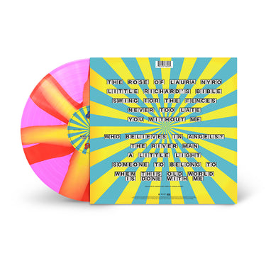 ELTON JOHN & BRANDI CARLILE - Who Believes In Angels? - LP - Neon Pink Transparent & Yellow Spiral Effect Vinyl