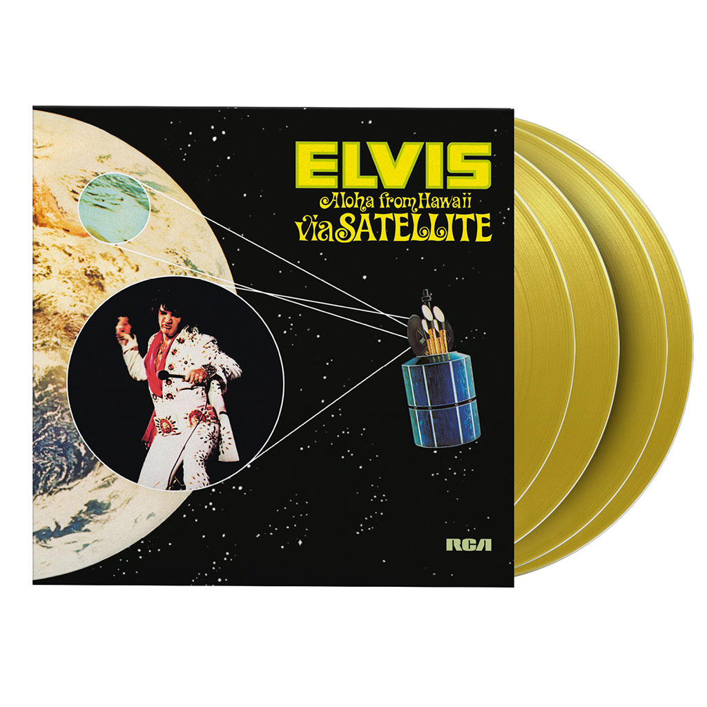Elvis Presley Aloha from Hawaii UK(英)盤LP Elvis Presley - Aloha From Hawaii Via Satellite (4LP Marble