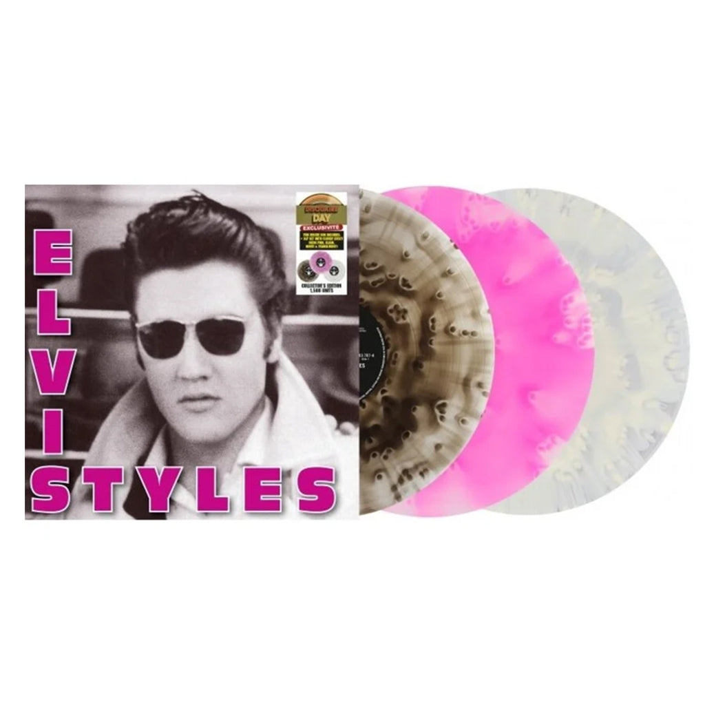 ELVIS PRESLEY - Elvis Styles - 3LP - Neon Pink, Black, White and Translucent Vinyl [RSD 2024]