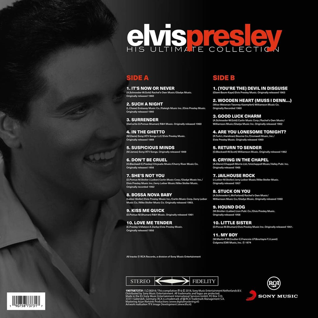 ELVIS PRESLEY - His Ultimate Collection - LP - Vinyl