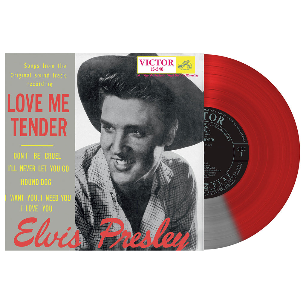 ELVIS PRESLEY - Love Me Tender (Japan Edition Repress) - 10'' - Half Red / Half Silver Colour Vinyl [JUL 11]