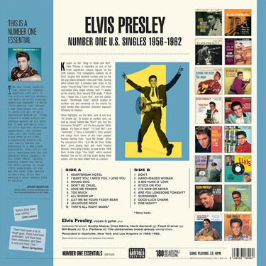 ELVIS PRESLEY - Number One U.S. Singles 1956-62 - LP - Gatefold 180g Vinyl