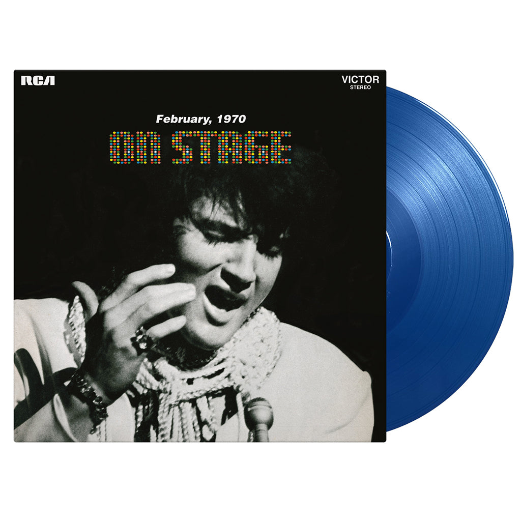 ELVIS PRESLEY - On Stage - February, 1970 (Reissue w/ fold-out Poster) - LP - Deluxe 180g Blue Vinyl [JAN 9]