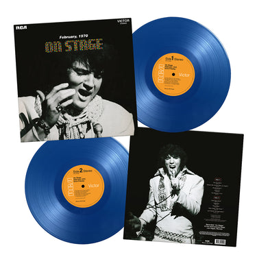 ELVIS PRESLEY - On Stage - February, 1970 (Reissue w/ fold-out Poster) - LP - Deluxe 180g Blue Vinyl [JAN 9]