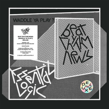 ESSENTIAL LOGIC - Beat Rhythm News (Waddle Ya Play?) [Deluxe - 45th Anniversary Edition] - 2LP - Black and White Splatter Vinyl