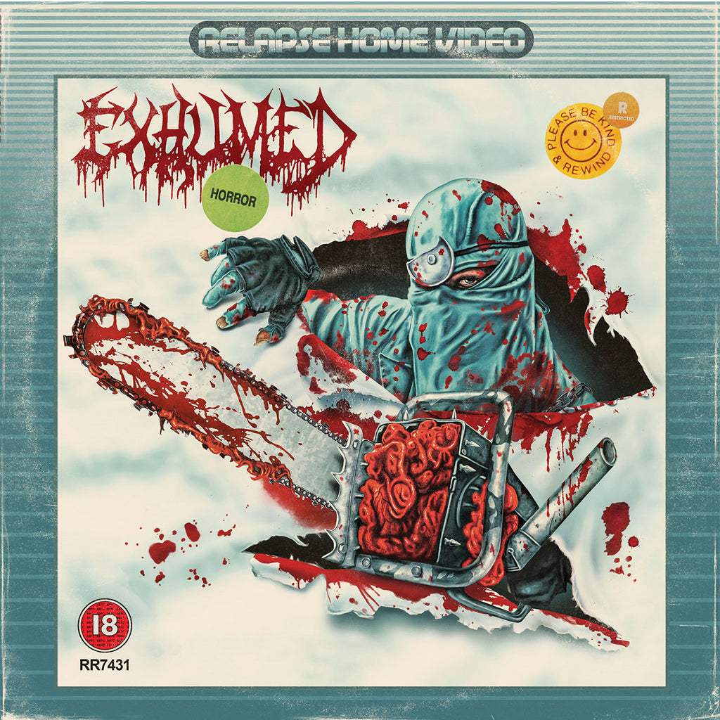 EXHUMED - Horror (2023 Reissue) - LP - Electric Blue with Blood Splatter Vinyl