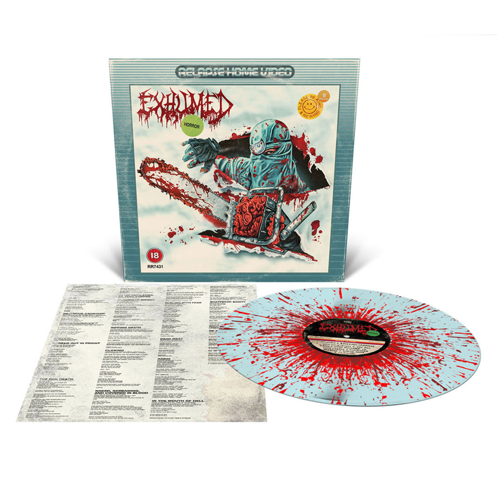 EXHUMED - Horror (2023 Reissue) - LP - Electric Blue with Blood Splatter Vinyl [SEP 29]
