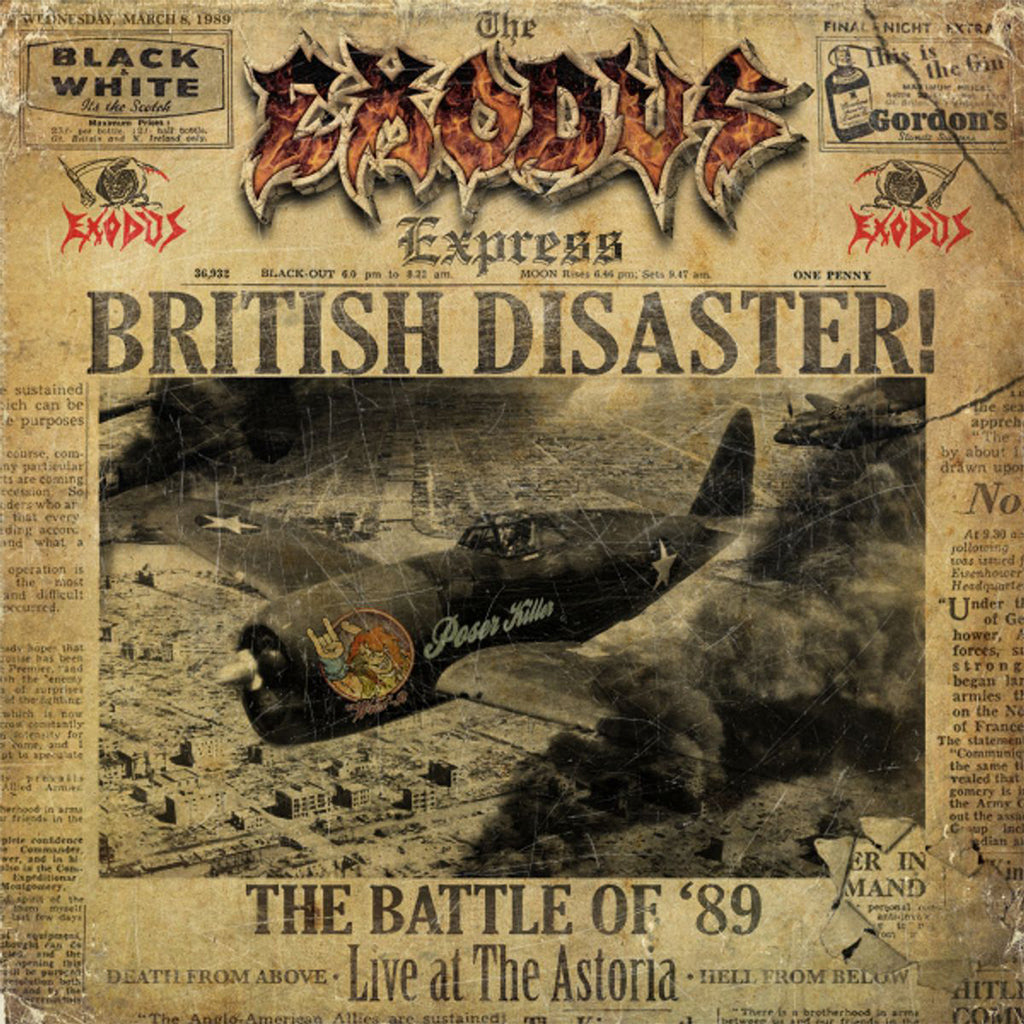 EXODUS - British Disaster: The Battle Of ‘89 (Live At The Astoria) - 2LP - Gold Vinyl