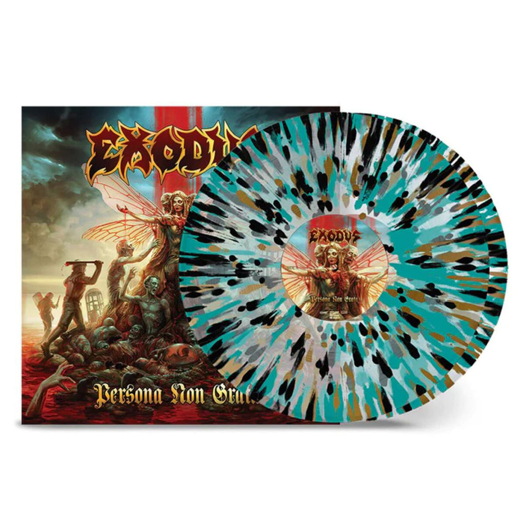 EXODUS - Persona Non Grata (2024 Repress) - 2LP - Clear with Gold, Black and Turquoise Splatter Vinyl [MAY 3]