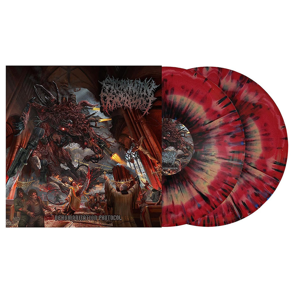 EXTERMINATION DISMEMBERMENT - Dehumanization Protocol - 2LP - Multiburst Vinyl