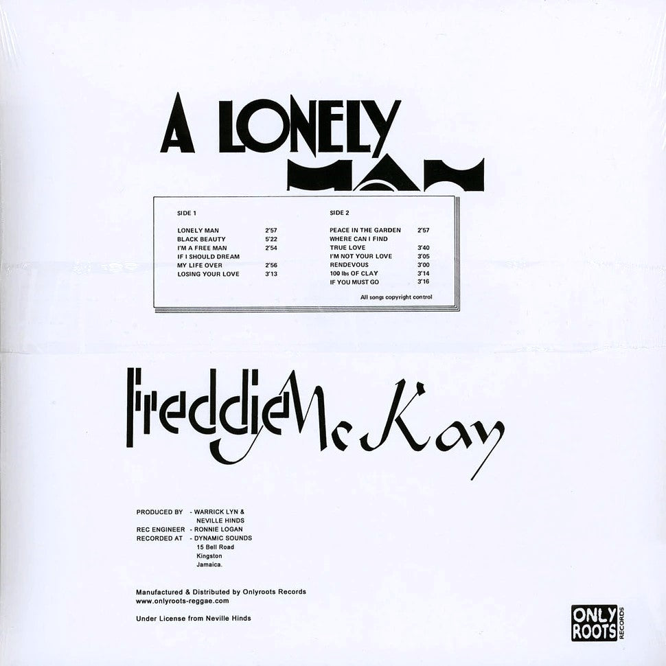 FREDDIE MCKAY - A Lonely Man - LP - Vinyl