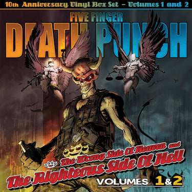 FIVE FINGER DEATH PUNCH - Wrong Side Of Heaven V1/V2 (10th Anniversary) - 6LP - Gold / Silver / Black Vinyl Box Set [DEC 1]