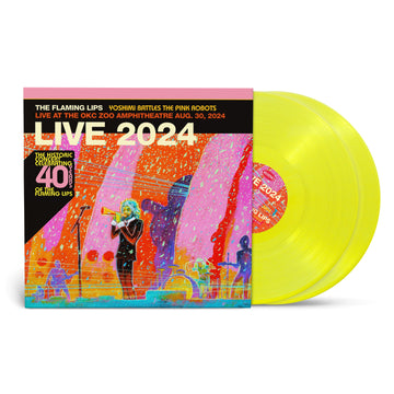 The Flaming Lips - Yoshimi Battles The Pink Robots - Live at the Zoo Amphitheatre, Oklahoma City, August 30, 2024 - 2LP - Highlighter Yellow Vinyl   [RSD Black Friday 2025]