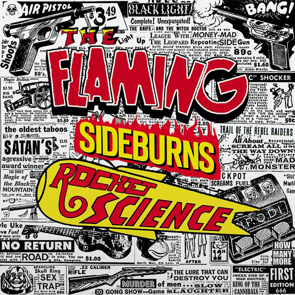 THE FLAMING SIDEBURNS - Rocket Science (Original Artyfacts from The Psychedelic Era 1996–1999) - LP - Transparent Red Vinyl [NOV 1]