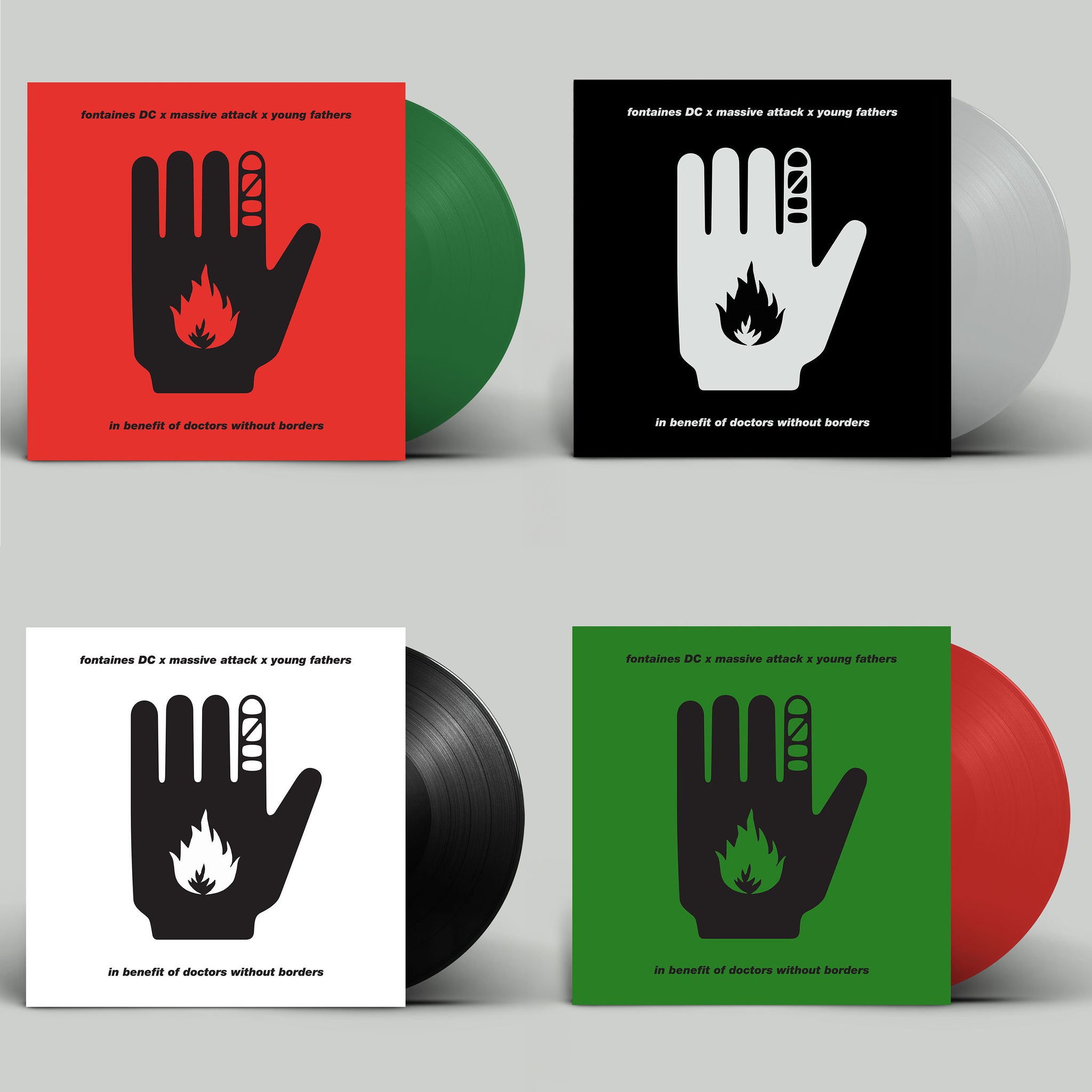 Fontaines D.C., Young Fathers, Massive Attack - 12" - Ceasfire (Random Coloured Vinyl)[MAY 1]