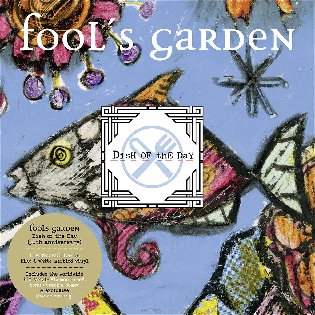 FOOL'S GARDEN - Dish Of The Day (30th Anniversary Deluxe Edition) - 2LP - Blue & White Marble Vinyl [OCT 24]