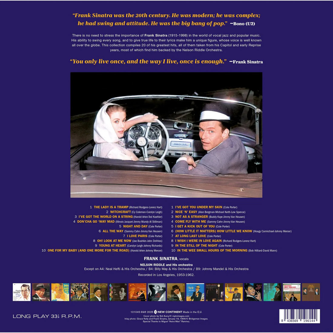 FRANK SINATRA - The Hits - LP - 180g Blue Vinyl [NOV 14]