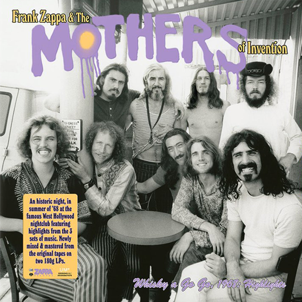 FRANK ZAPPA & THE MOTHERS OF INVENTION - Whisky a Go Go, 1968: Highlights - 2LP - Gatefold 180g Vinyl