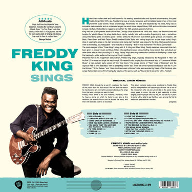 FREDDY KING - Freddy King Sings (Reissue w/ 4 Bonus tracks) - LP - 180g Vinyl