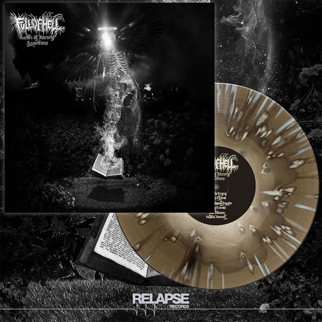 FULL OF HELL - Garden Of Burning Apparitions (Repress) - LP - White Inside Black Ice w/ White & Silver Splatter Vinyl [DEC 8]