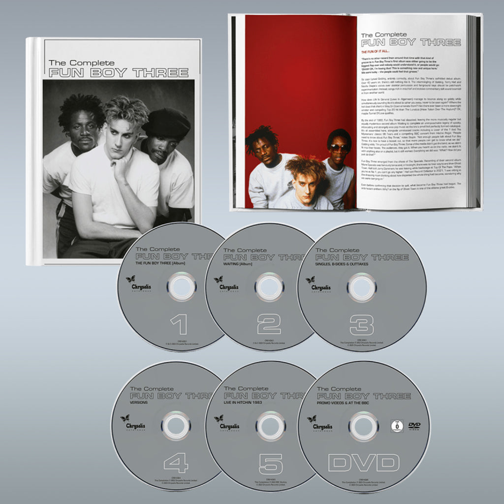 FUN BOY THREE - The Complete Fun Boy Three - 5CD / DVD - Deluxe Casebound Book Set