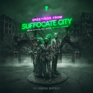 THE FUNERAL PORTRAIT - Greetings From Suffocate City - From Beyond The Abyss: Deluxe Edition - 2LP - Green and Purple Vinyl [DEC 12]