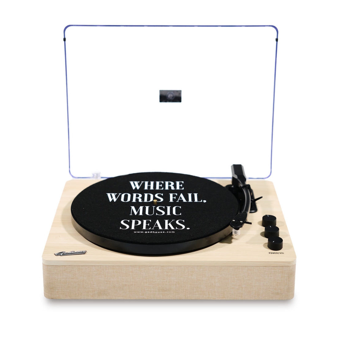 GADHOUSE - Dean & Joan - Turntable & Speaker System (Soft Sand Colour)