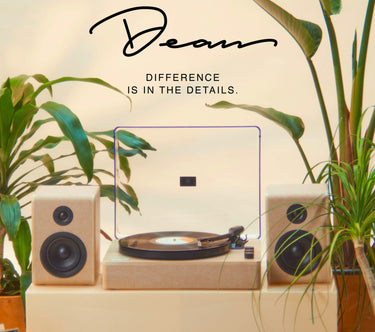 GADHOUSE - Dean & Joan - Turntable & Speaker System (Soft Sand Colour)