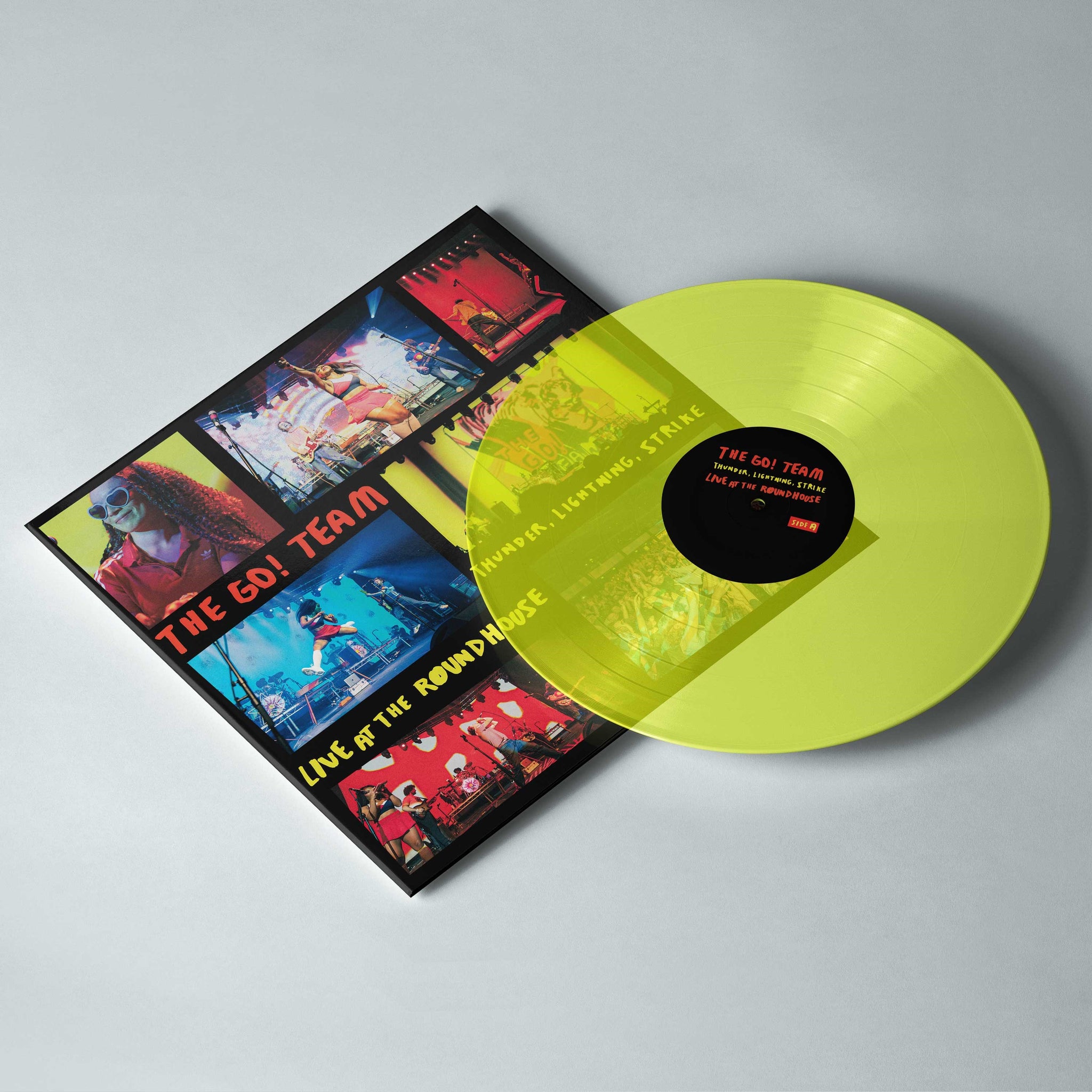 The Go! Team - Thunder, Lightning, Strike - Live from the Roundhouse - 12" Neon Yellow Vinyl  [RSD Black Friday 2025]