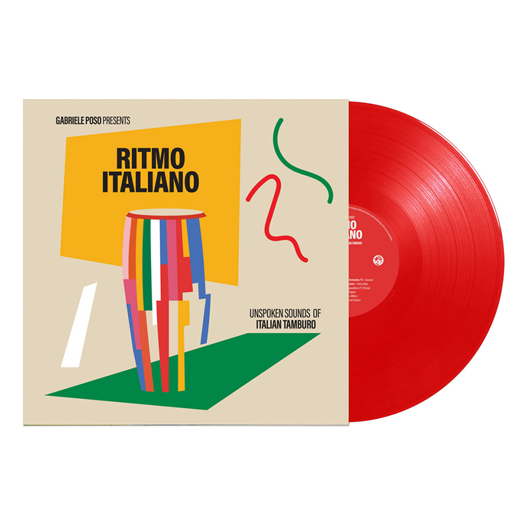 VARIOUS - Gabriele Poso Presents: Ritmo Italiano 'Unspoken Sounds Of Italian Tamburo' - LP - Red Vinyl [JUN 20]