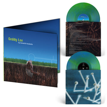 GEDDY LEE - My Favourite Headache (Reissue) - 2LP - Blue/Green Galaxy Colour Vinyl
