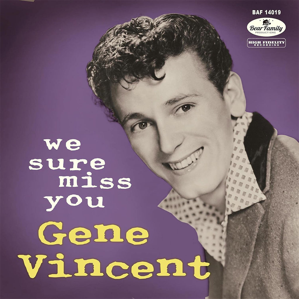 GENE VINCENT - We Sure Miss You (Repress) - 10'' LP - Vinyl + Bonus CD [JAN 3]