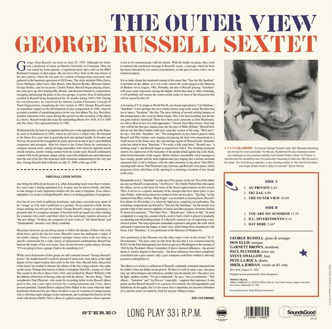 GEORGE RUSSELL SEXTET - The Outer View (2023 Reissue with Bonus Track) - LP - 180g Vinyl [NOV 3]