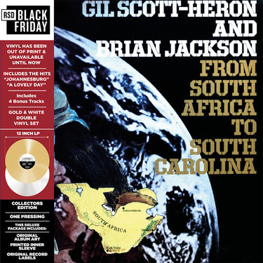 GIL SCOTT HERON & BRIAN JACKSON - From South Africa To South Carolina - 2LP - Gold & White Vinyl [RSD Black Friday 2024]