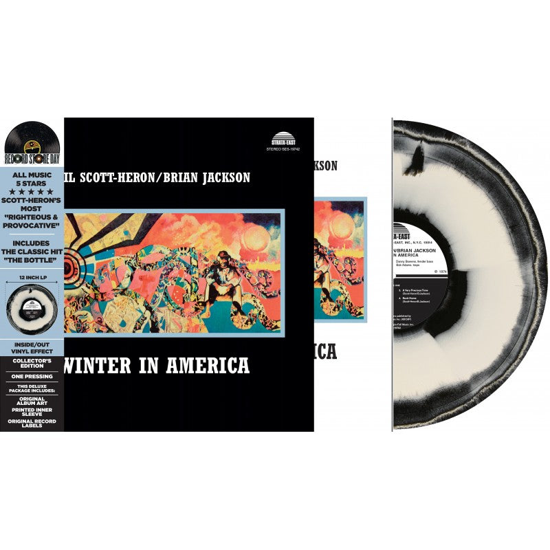 GIL SCOTT-HERON / BRIAN JACKSON - Winter in America - LP - Inside Out Effect Black / White Colour Vinyl [RSD 2024]