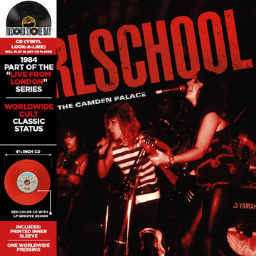 Girlschool - Live From The Camden Palace - 1CD - Vinyl Replica CD - Red  [Record Store Day 2026]