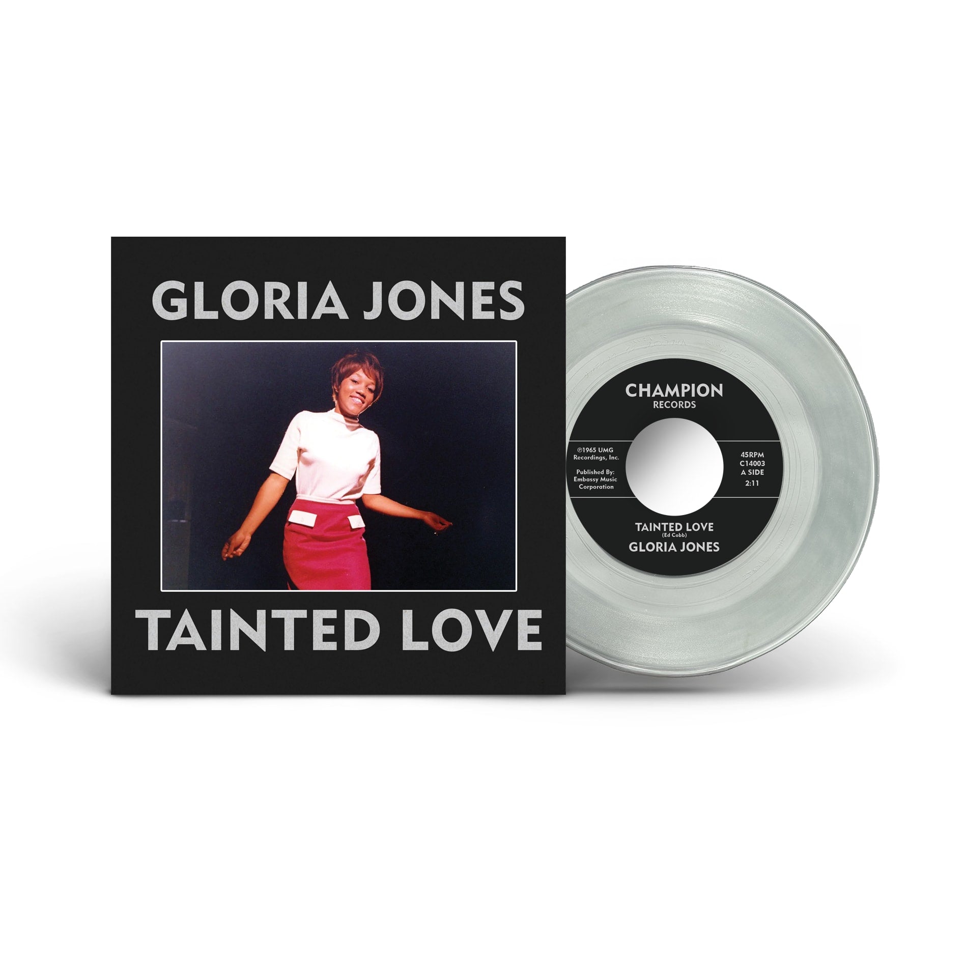 Gloria Jones - Tainted Love / My Bad Boy's Comin' Home - 7" Diamond Coloured Vinyl  [Record Store Day 2025]