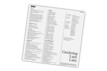 GNIDROLOG - Lady Lake (2024 Reissue) - LP - 180g Translucent Yellow Vinyl