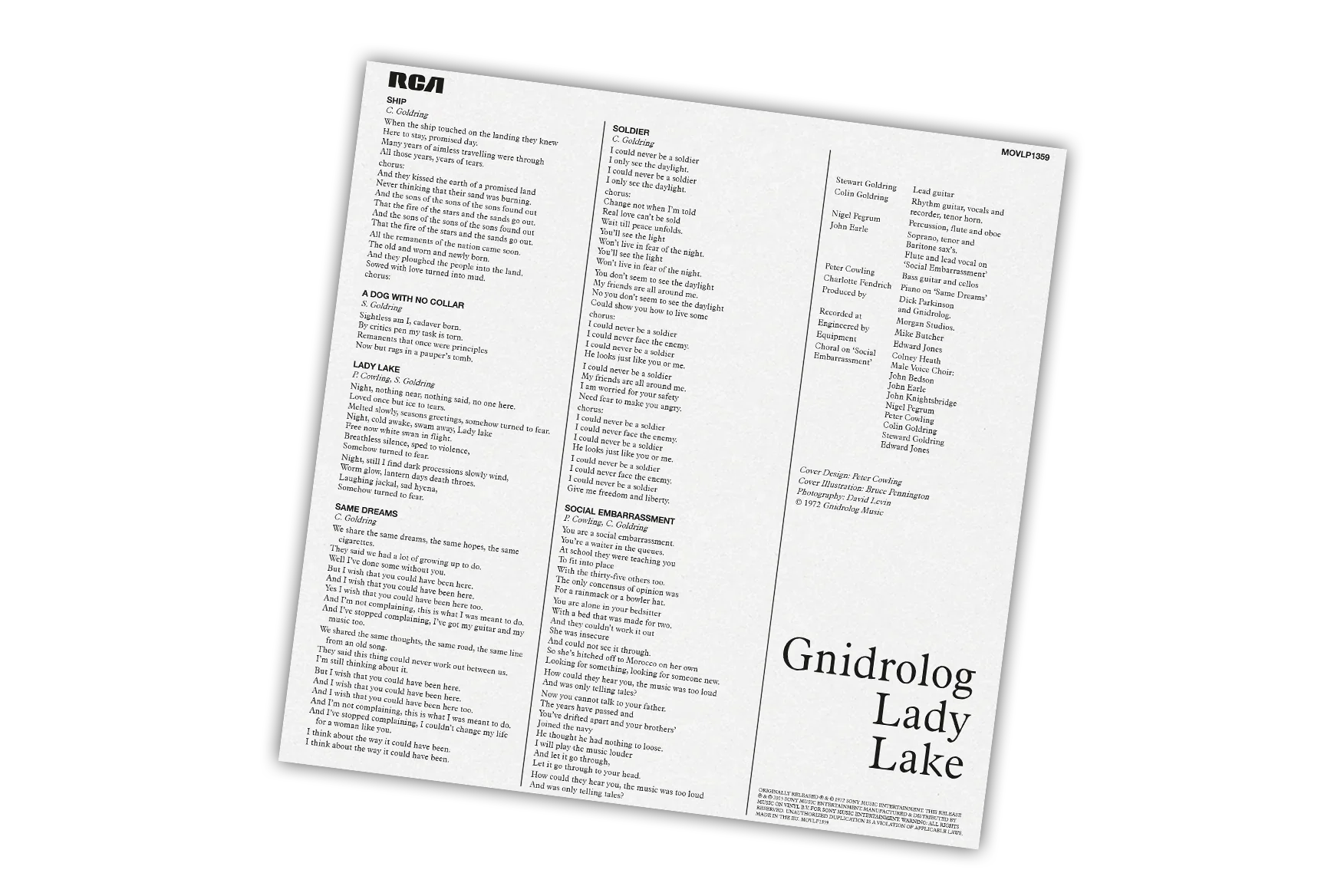 GNIDROLOG - Lady Lake (2024 Reissue) - LP - 180g Translucent Yellow Vinyl [JUN 14]