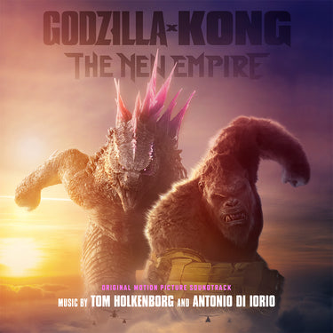 TOM HOLKENBORG - Godzilla X Kong: The New Empire - Original Soundtrack (with Art Print) - 2LP - Deluxe 180g Neon Pink & Blue Swirl With Orange & Pink Splatter Vinyl