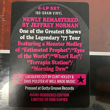 GRATEFUL DEAD - Dick's Picks Volume Three: Pembroke Pines, Florida 5/22/77 (Remastered and Hand-Numbered) - 4LP - 180g Vinyl Box Set
