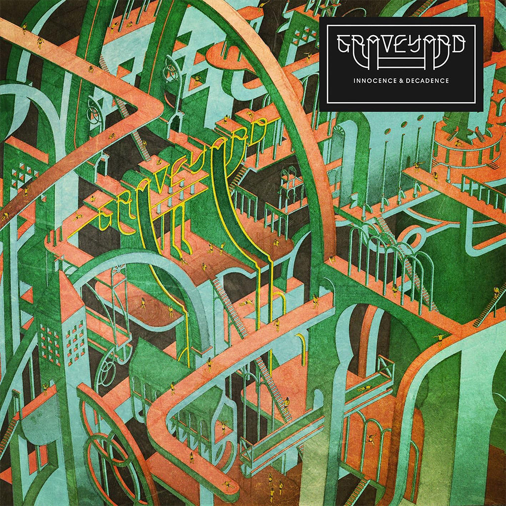 GRAVEYARD - Innocence & Decadence (2023 Reissue) - LP - Split Transparent Green and Orange Vinyl