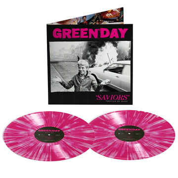 GREEN DAY - Saviors (édition de luxe) [expanded w/ 7 bonus tracks] - 2LP - Pink & White Vinyl [MAY 23]