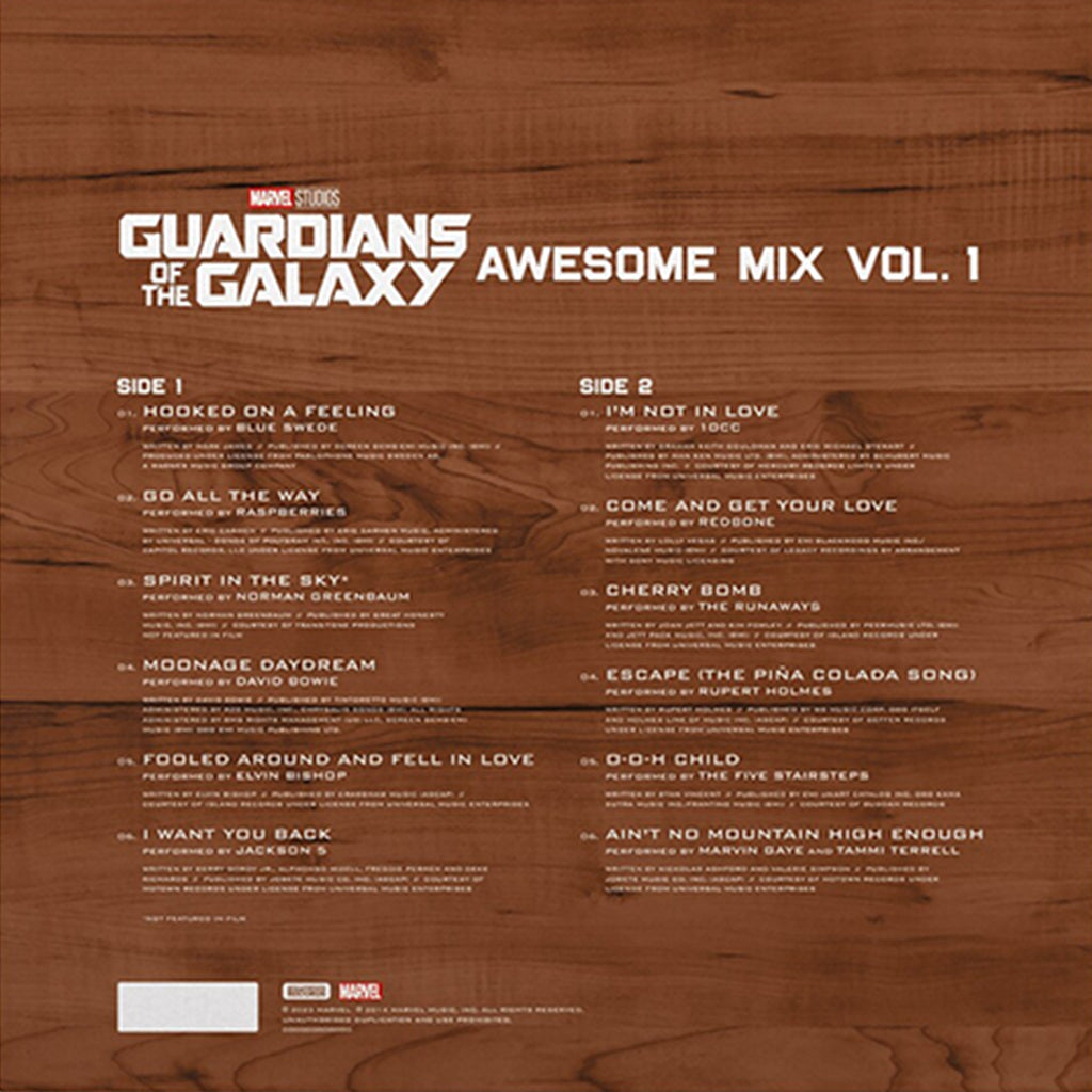 VARIOUS - Guardians Of The Galaxy: Awesome Mix Vol. 1 - LP - Cloudy Storm Coloured Vinyl