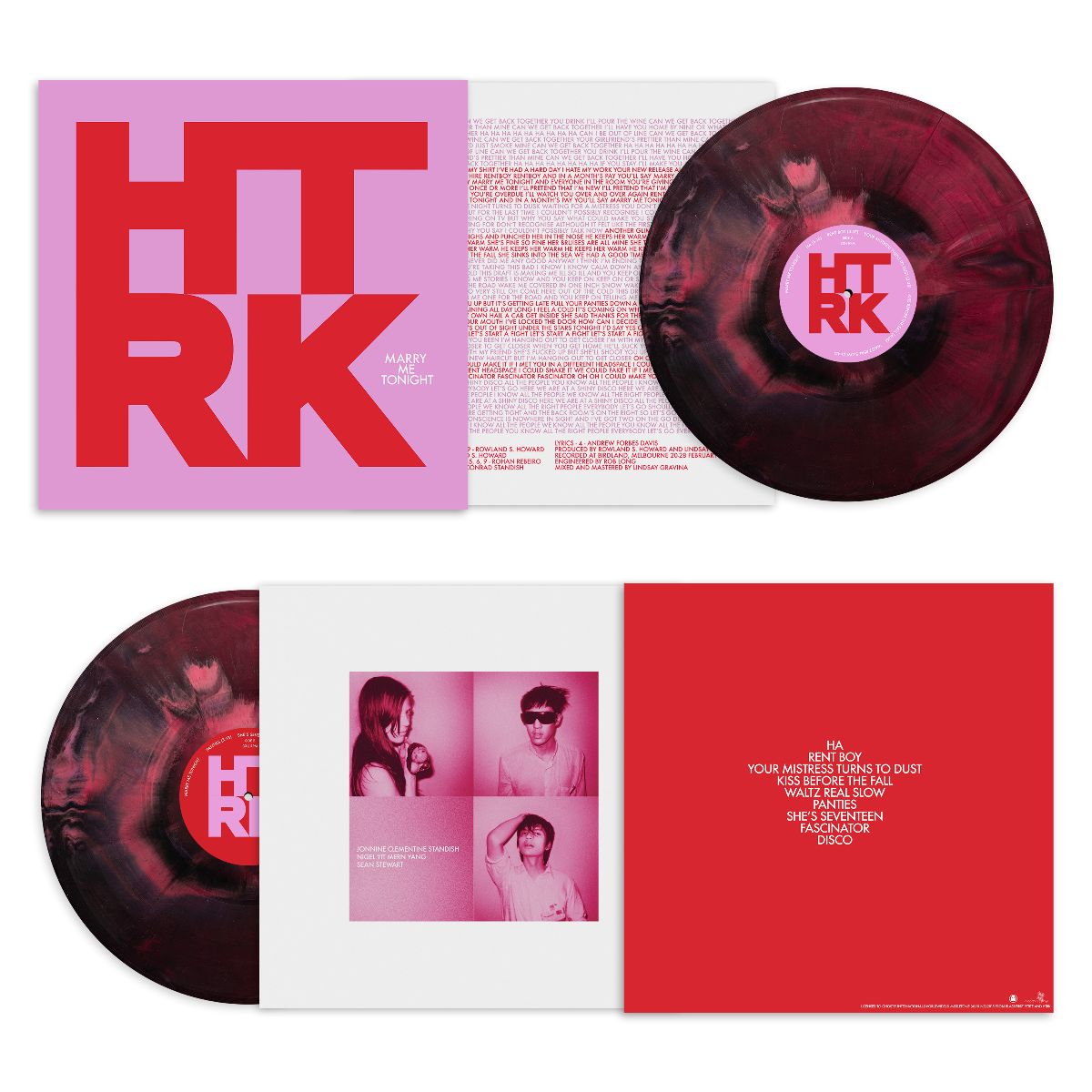 HTRK - Marry Me Tonight - LP - Pink & Black Marbled Vinyl [FEB 7]