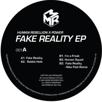 HUMAN REBELLION, POWER - Fake Reality - 12" EP - Vinyl